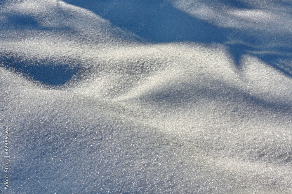 Beautiful snow background during sunny day Beautiful snow background during sunny day