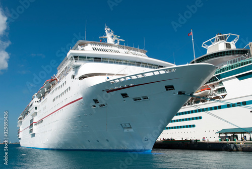 Cruise Liners Moored in Nassau © Ramunas