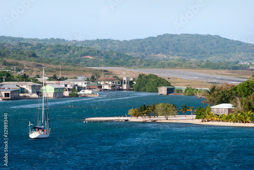 Roatan Island Coxen Hole Town Airport Runway