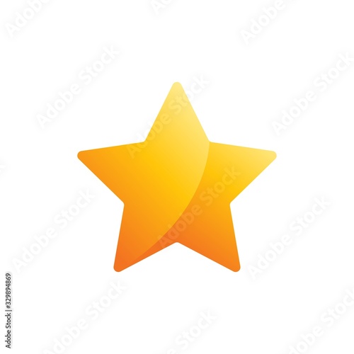 Star icon for websites and apps abstract color