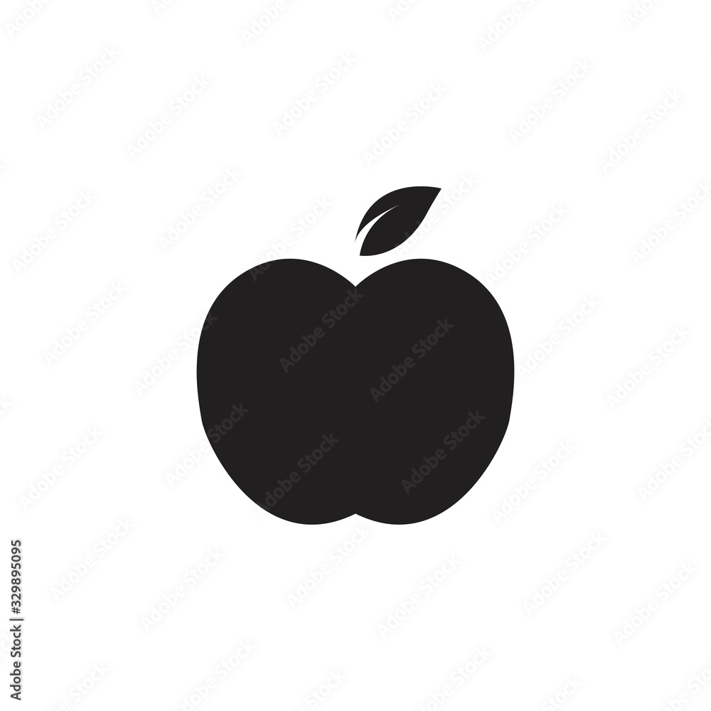 Apple icon for food,apps and websites,solid color Apple icon for food,apps and websites,solid color