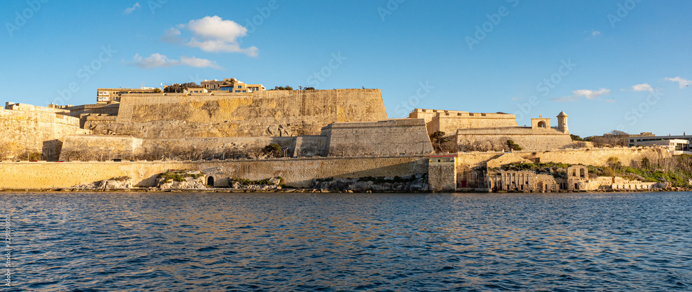 Skyline of Valletta from Sliema harbour - travel photography