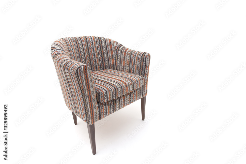 Classic soft chair. Isolated on white background Classic soft chair. Isolated on white background