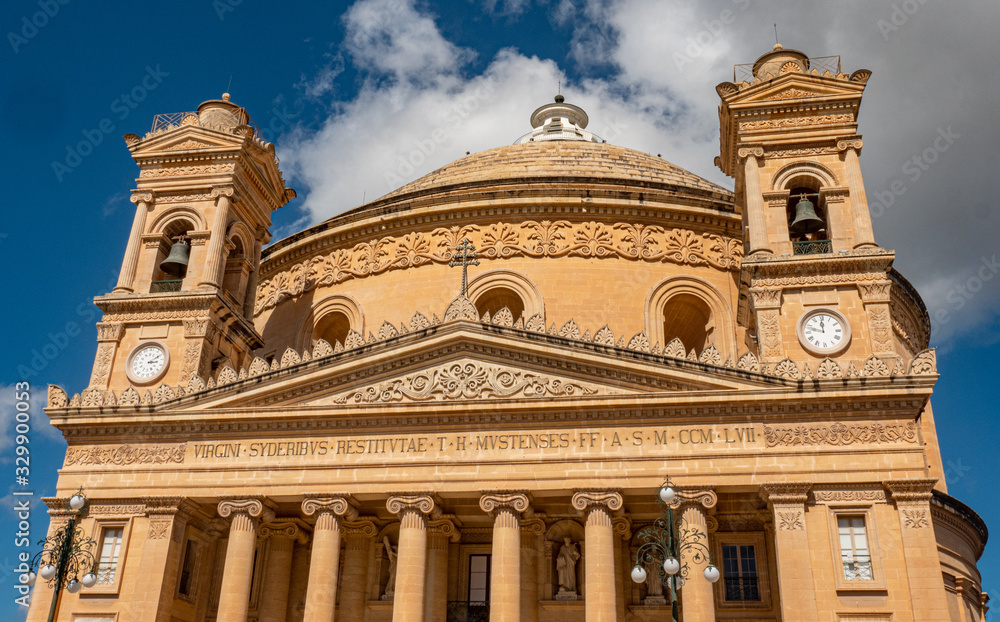 Mosta Rotunda - famous cathedral on the Island of Malta - travel photography