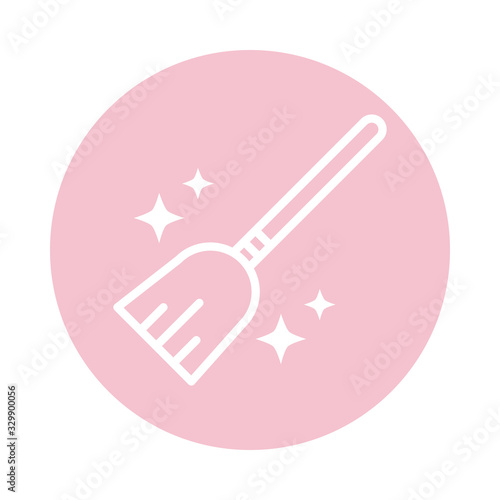 cleaning, dust collector domestic hygiene block color style icon