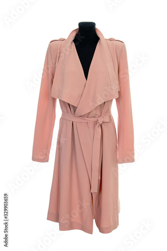 pink long stylish women coat jacket © juliko77