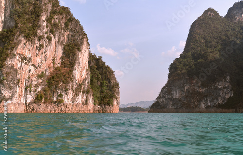 Khao SOK national Park is nature reserve in South of Thailand with dense untouched jungles, limestone karst formations, an artificial lake Cheo LAN Surat Thani. beautiful sunny day. February 26, 2020 © EverGrump