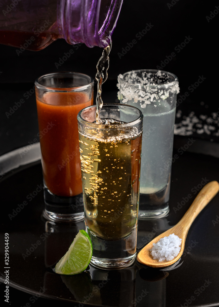 alcoholic drink Tequila shot wood alcoholic drink Tequila shot wood