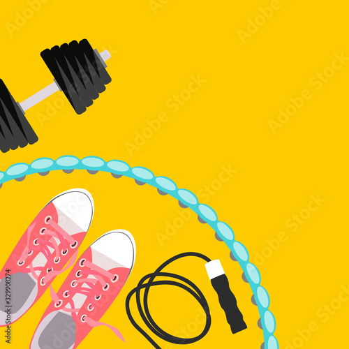 Abstract Fitness Sport Background. Vector Illustration