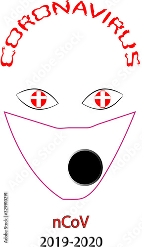 Warning medical symbol caution dangerous virus