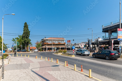 Kallithea, Greece - September 05,2019: Downtown of Kallithea