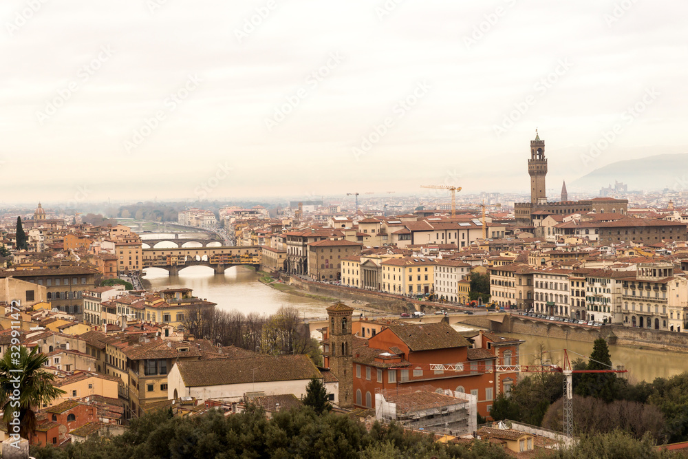 Awesome Cityscapes from Piazzale Michelangelo Lookout in Florence, Italy.