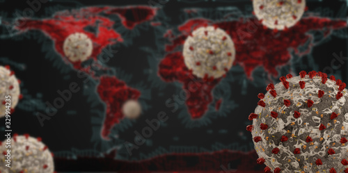 symbolic image virus cell a...