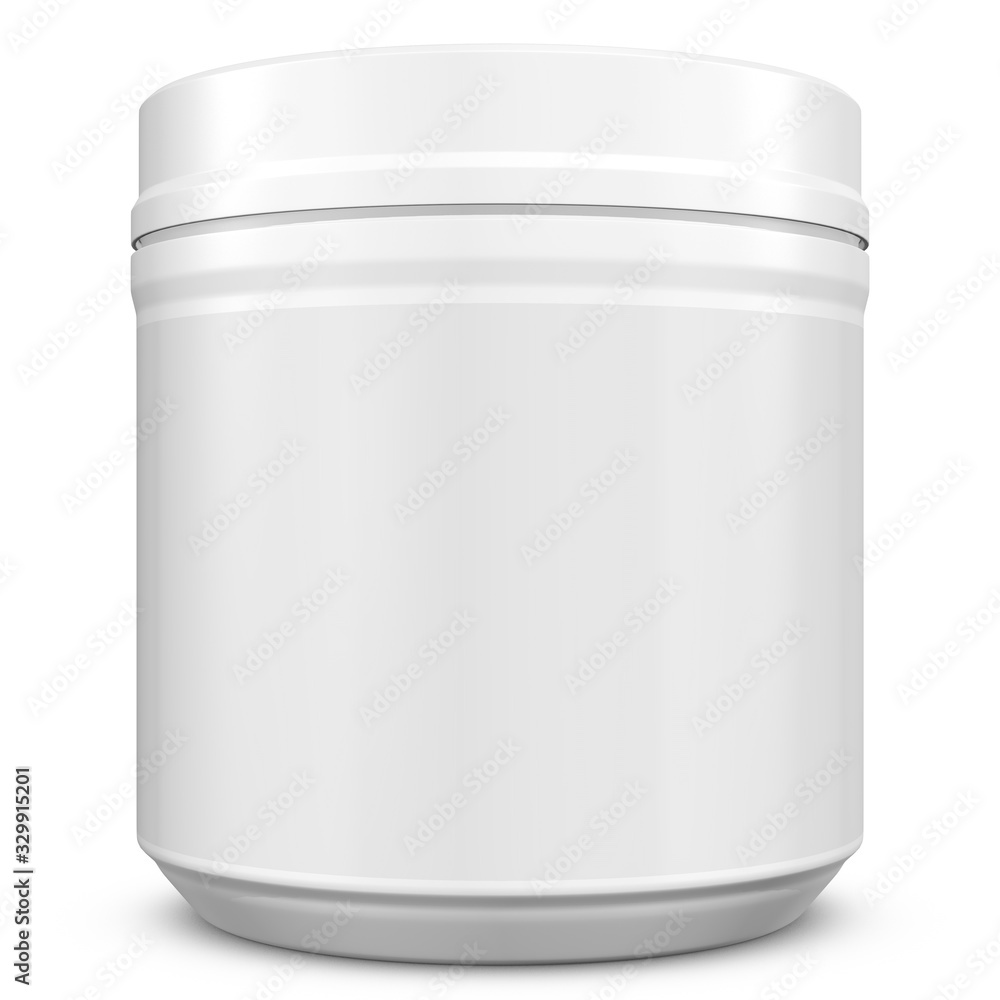 Realistic 3D Bottle Mock Up Template on White Background.3D Rendering Realistic 3D Bottle Mock Up Template on White Background.3D Rendering