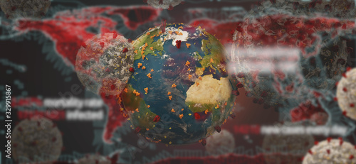 symbolic image virus cell a...