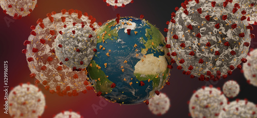 symbolic image virus cell a...