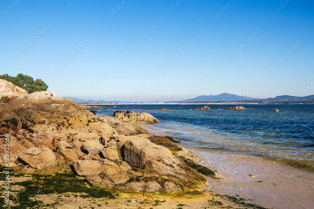 Arousa Island coastline