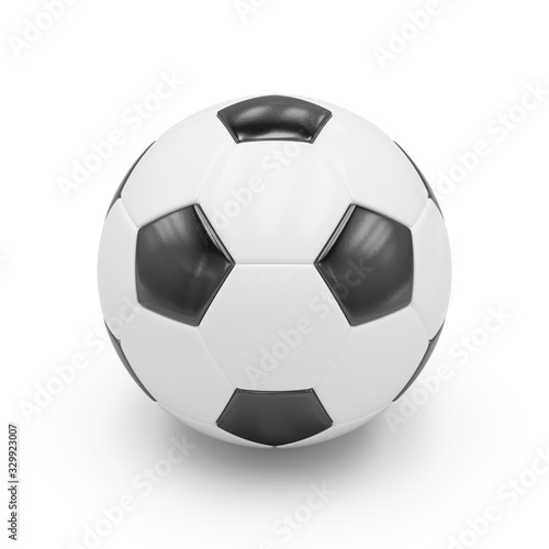 3D rendering Isolated Soccer Ball with white background