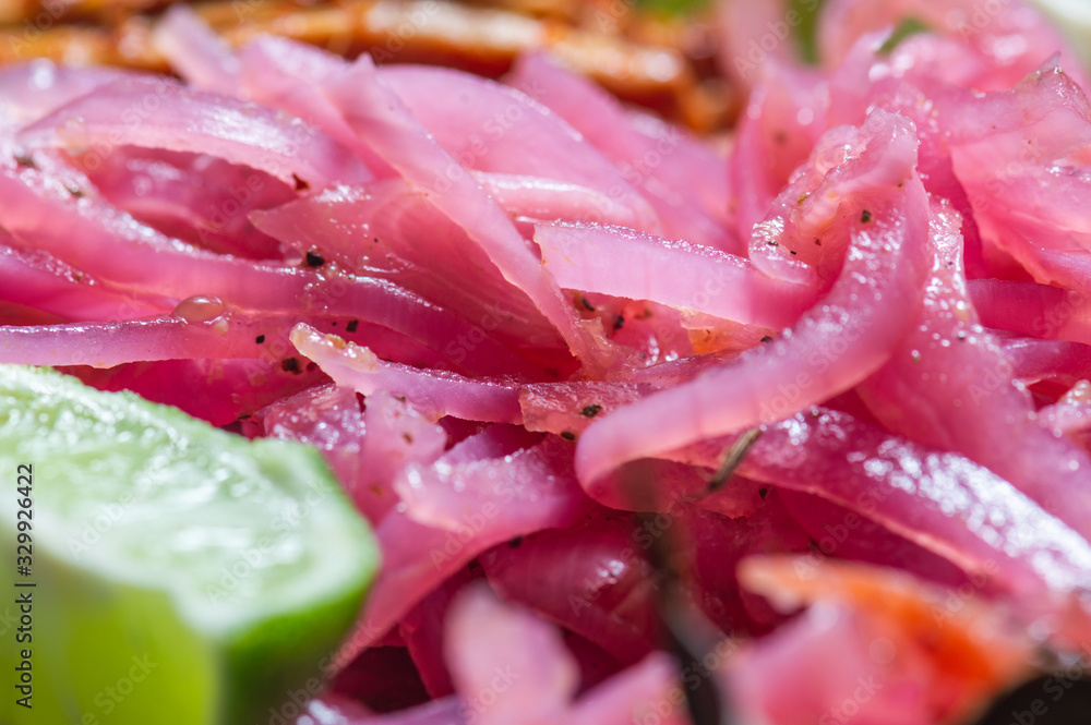 Yucatan Style Pickled Onions, Condiment From Yucatan Peninsula Yucatan Style Pickled Onions, Condiment From Yucatan Peninsula