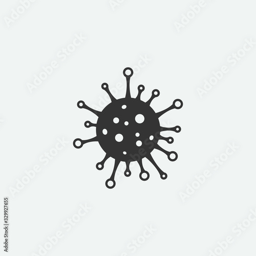 coronavirus flat minimalistic vector icon