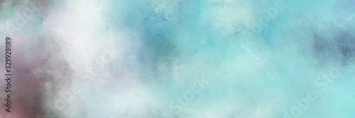 vintage painted art retro horizontal background header with pastel blue, dim gray and lavender color