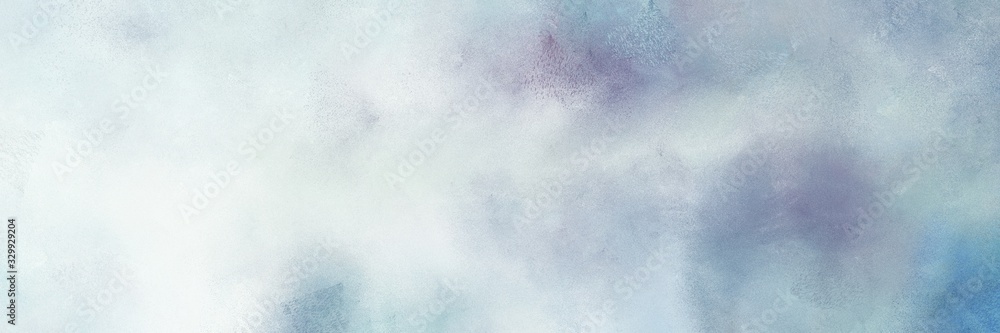 abstract painted art antique horizontal background header with light gray, light slate gray and cadet blue color