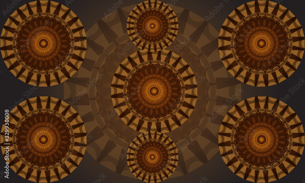 Abstract background. Decorative round ornament. Geometric Mandala Design Abstract background. Decorative round ornament. Geometric Mandala Design