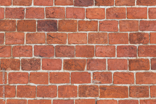 Orange brown old Brick wall texture background