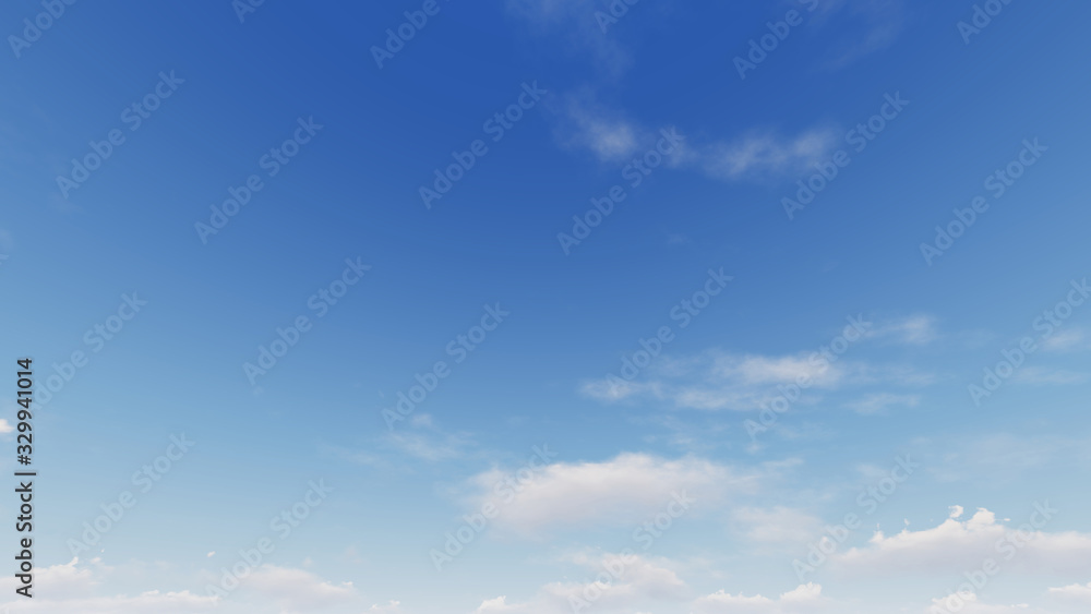 Fototapeta premium Cloudy blue sky abstract background, blue sky background with tiny clouds