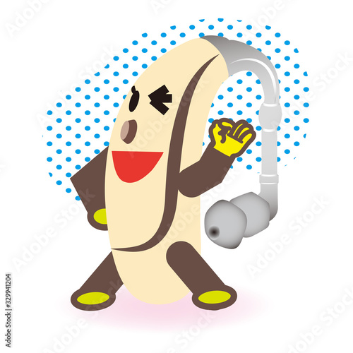 補聴器のオリジナルキャラクター