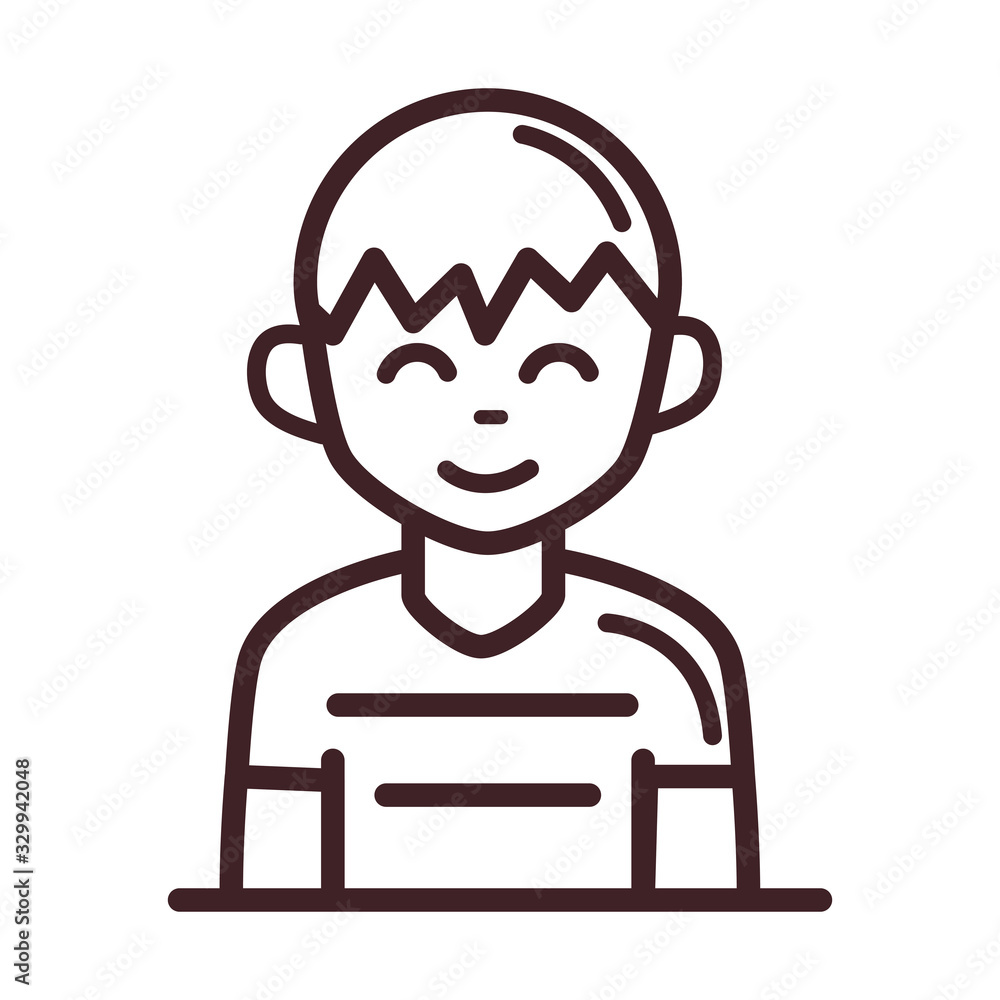 avatar male man portrait cartoon character line style icon avatar male man portrait cartoon character line style icon