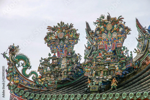 the roof of the temple in penang,malaysia