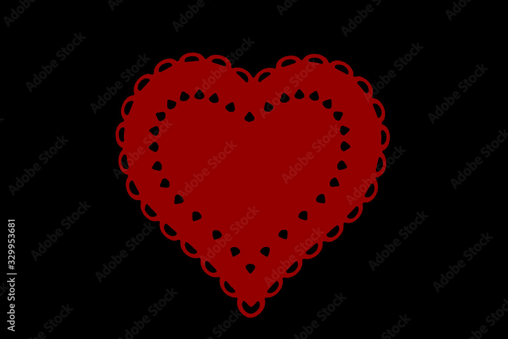 Heart on black background, designer hearts, love Heart on black background, designer hearts, love