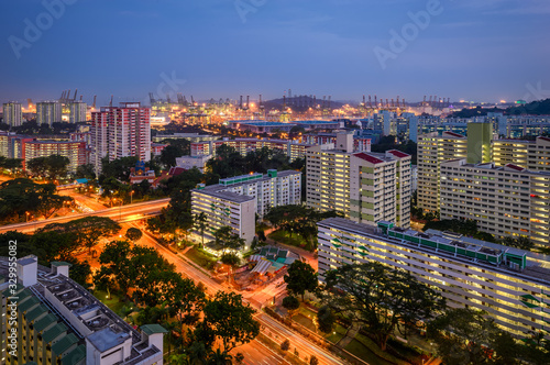 SIngapore 2018 Blue hour at Jalan Bukit merah © Huntergol