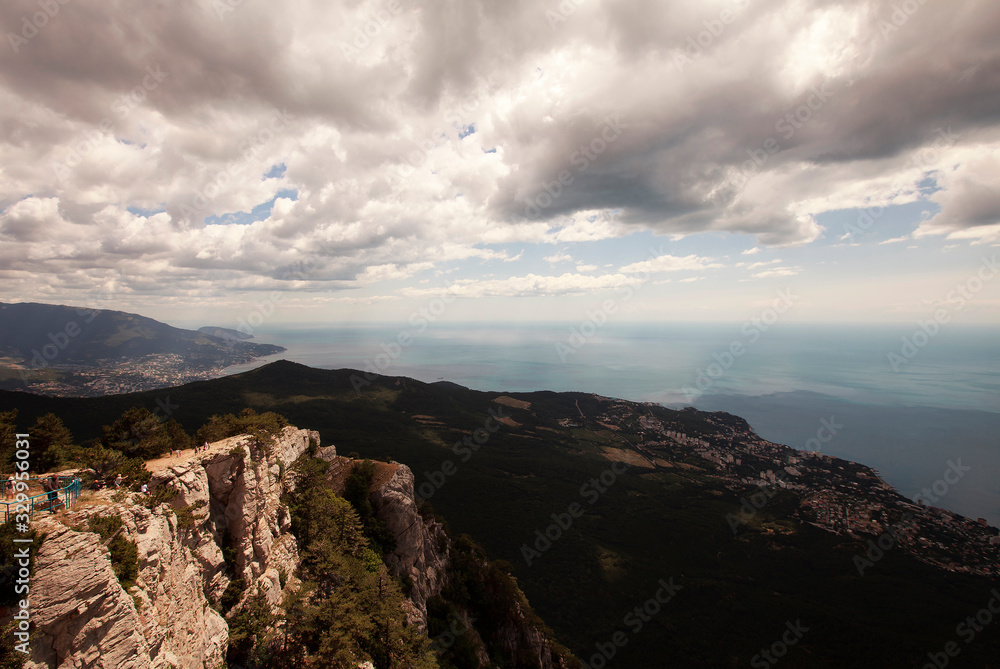Beauty nature landscape Crimea - sea mountains