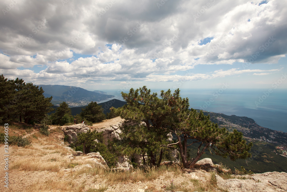 Beauty nature landscape Crimea - sea mountains