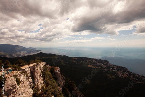 Beauty nature landscape Crimea - sea mountains