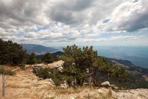 Beauty nature landscape Crimea - sea mountains