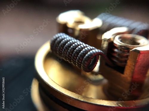 Φωτογραφία closeup of handmade juggernaut coils