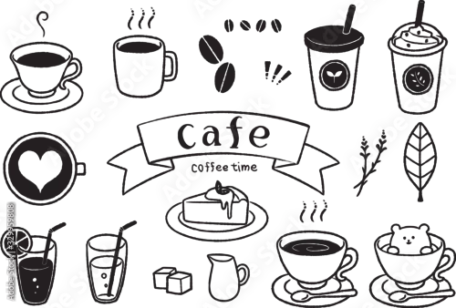 Obraz カフェ風イラスト②