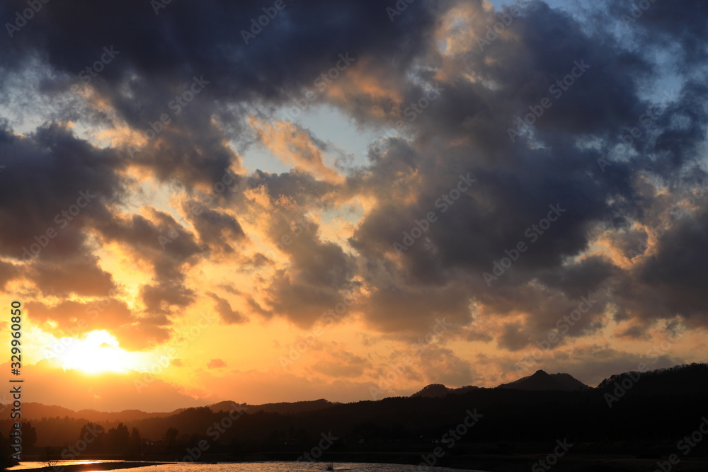夕焼け空 美しい風景 夕焼け空 美しい風景