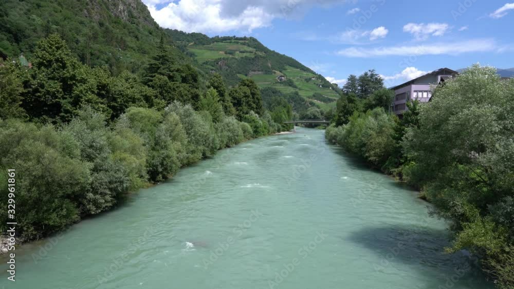 Idyllic view in Chiusa on a summer morning, Province of Bolzano, Trentino Alto Adige, Italy. Idyllic view in Chiusa on a summer morning, Province of Bolzano, Trentino Alto Adige, Italy.