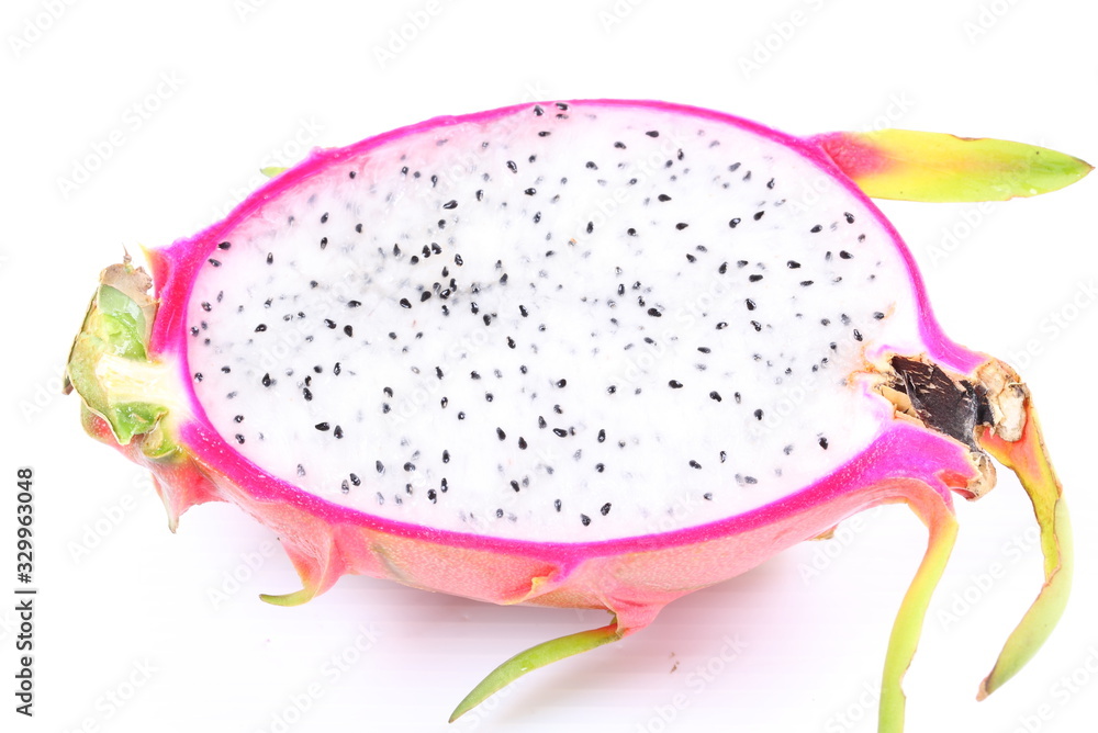 Dragon Fruit isolated against white background. Dragon Fruit isolated against white background.