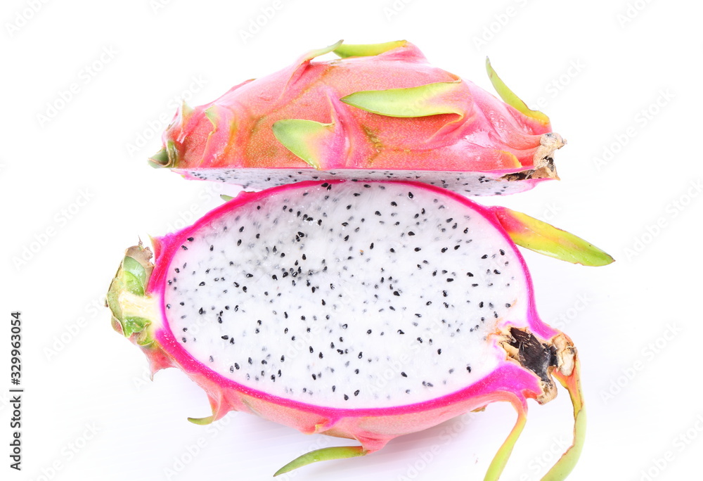 Dragon Fruit isolated against white background. Dragon Fruit isolated against white background.