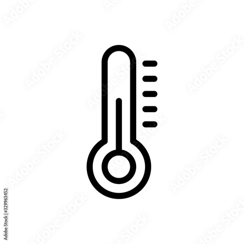 Thermometer icon line style