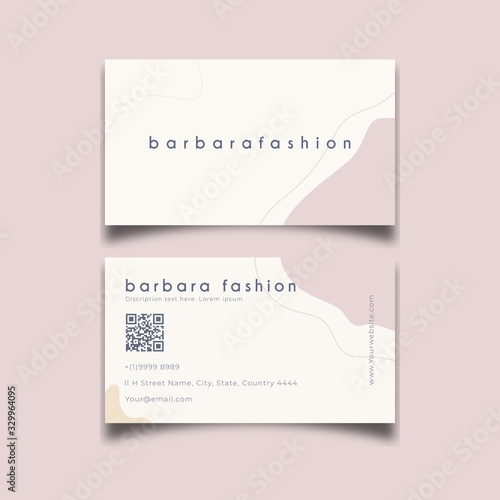 beauty Simple Fashion style corner, Business card template  © Infinitystudio