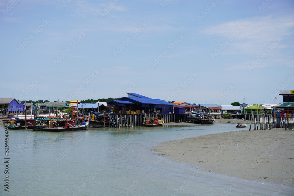 Pulau Ketam is an island at the mouth of the Klang River, near Port Klang, downstream from Kuala Lumpur. It host Chinese fishing villages comprising houses on stilts.