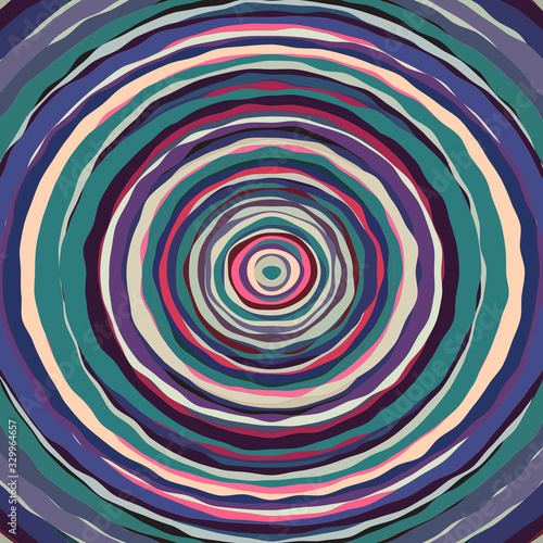 The Abstract Colorful Vortex Pattern