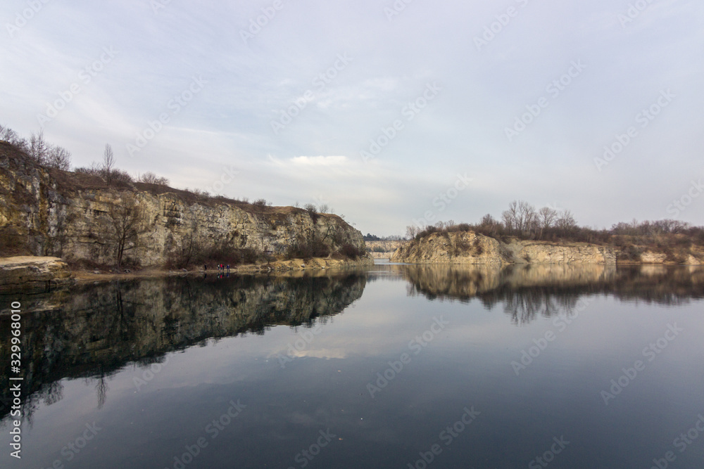 Lake Zakrzówek in Krakow (Poland)