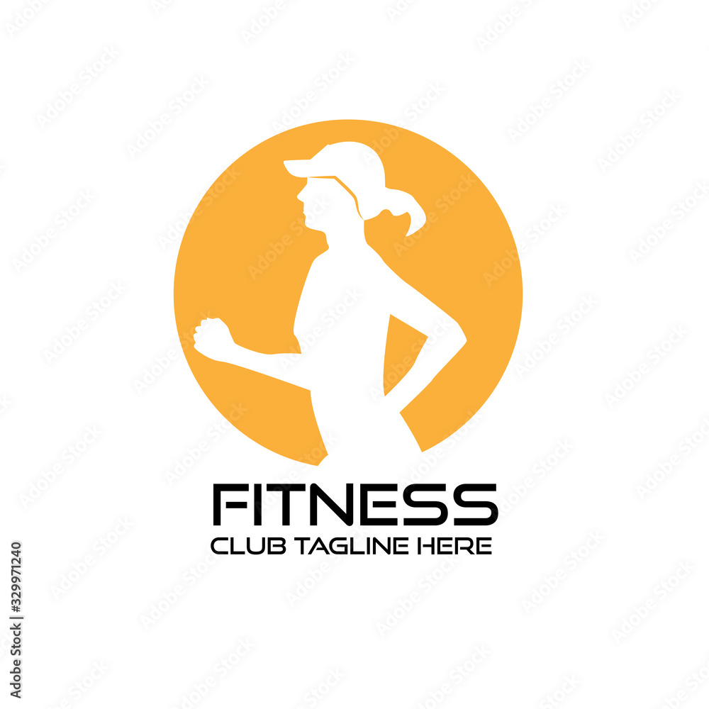 Abstract Sport Logo Template for Fitness Abstract Sport Logo Template for Fitness